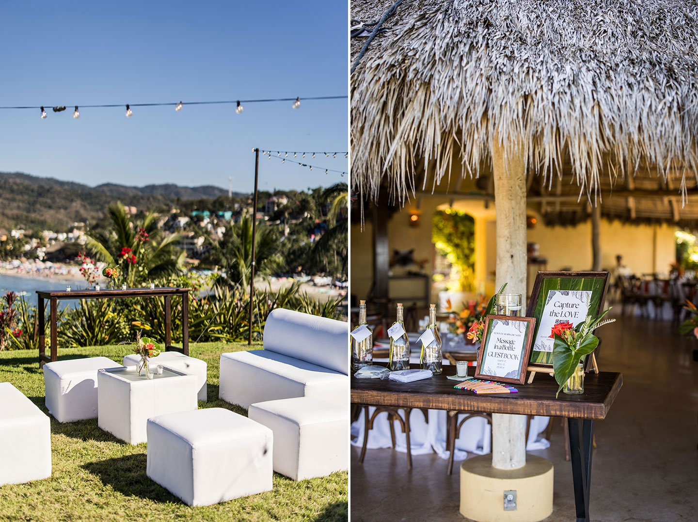 Outdoor wedding at Don Pedro's Palapa in Sayulita