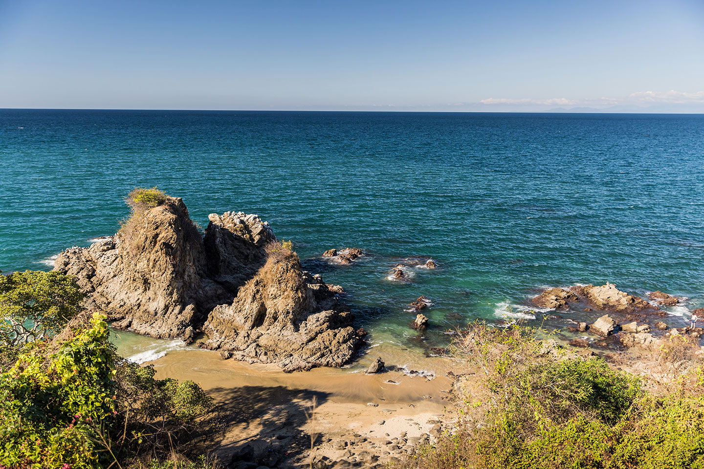 Rocky coastline of Mexico