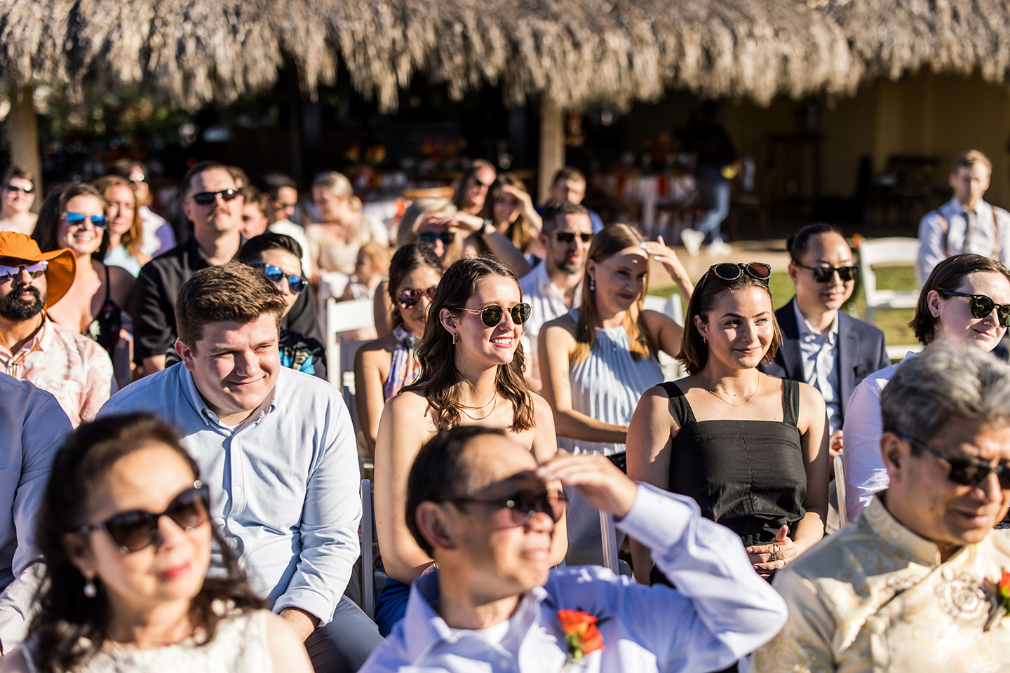 Guests during a wedding in Puerto Vallarta, Mexico