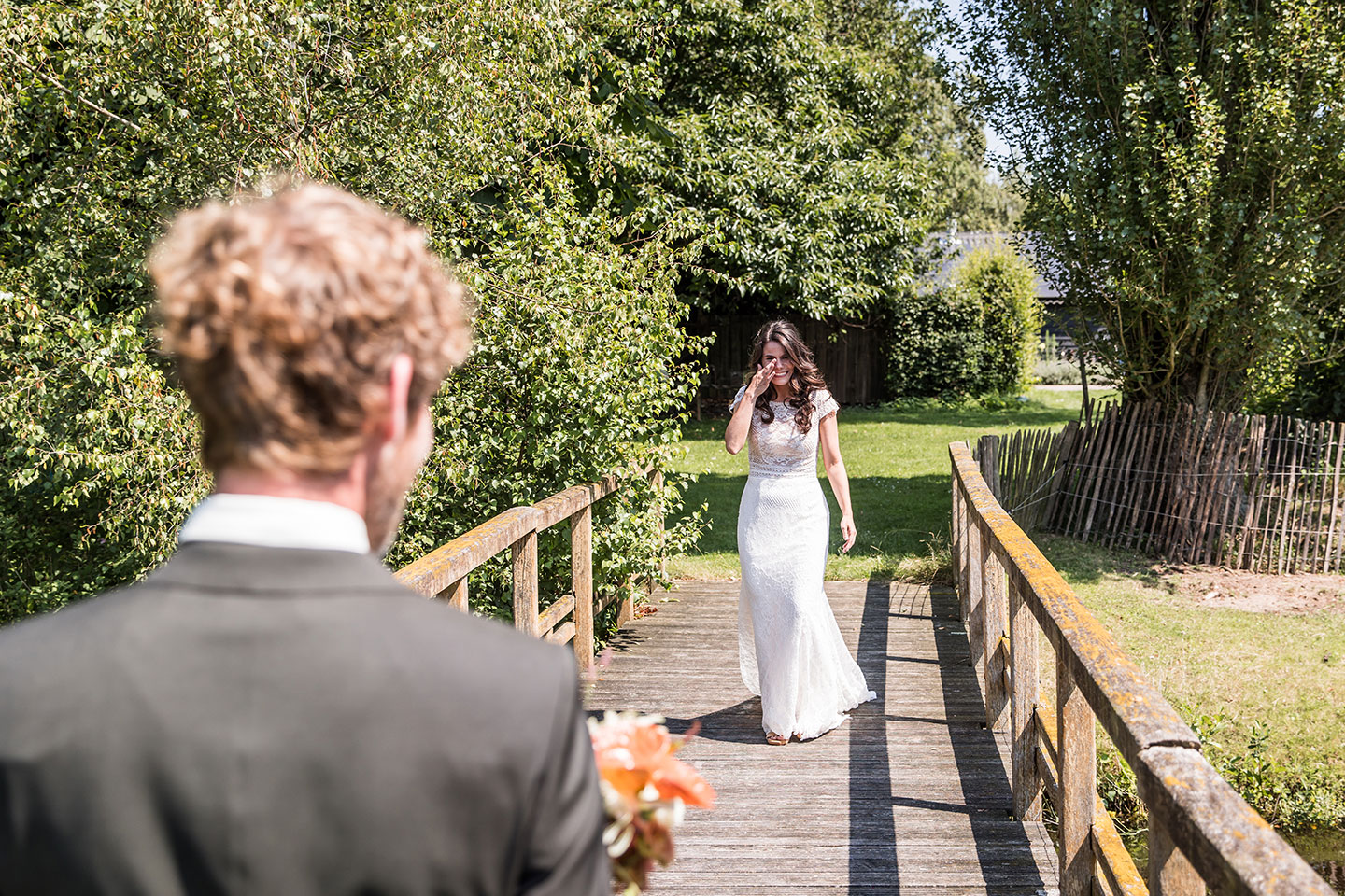 Bruidspaar bij de Heische Hoeve