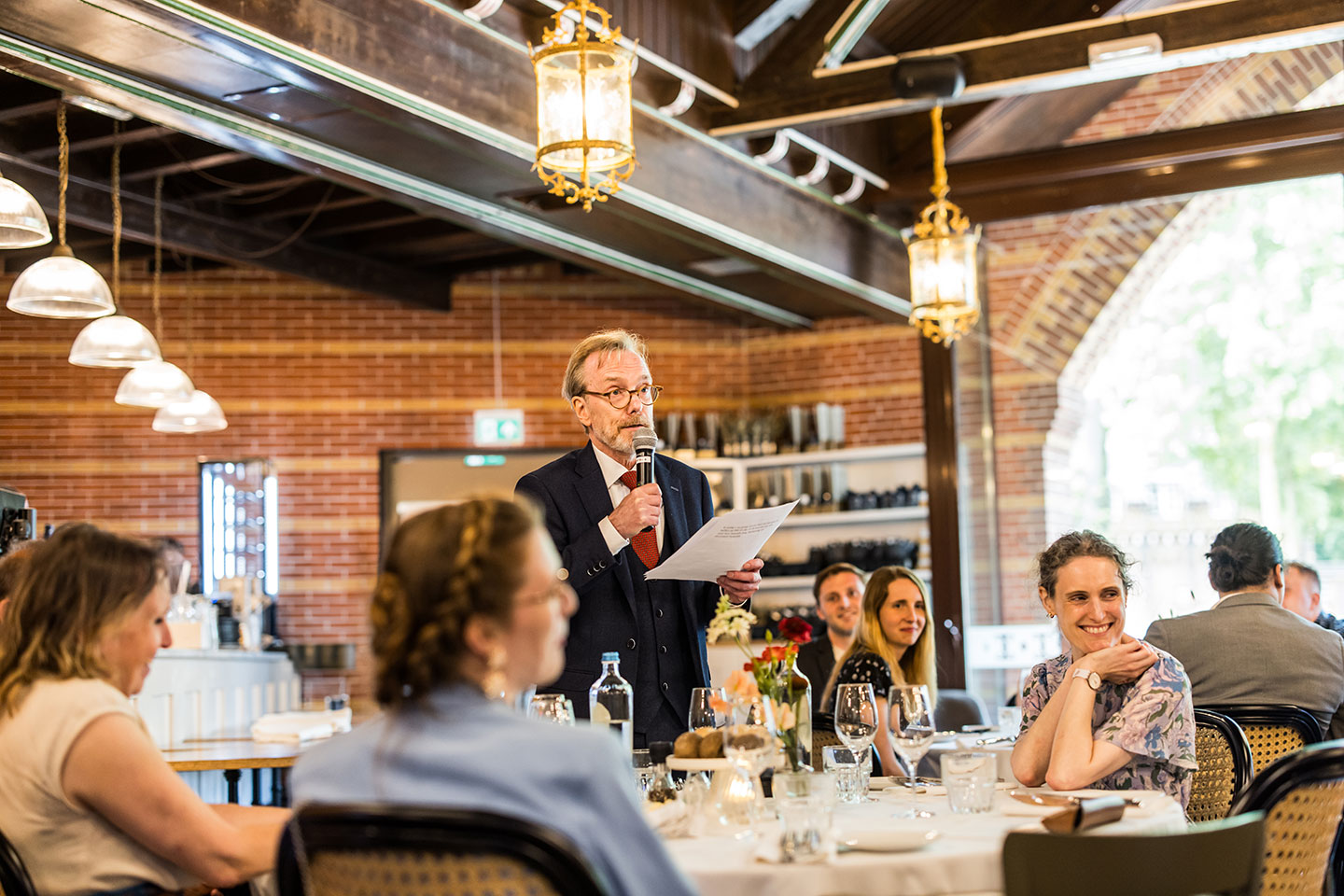 Speech tijdens een bruiloft bij Kasteel de Haar