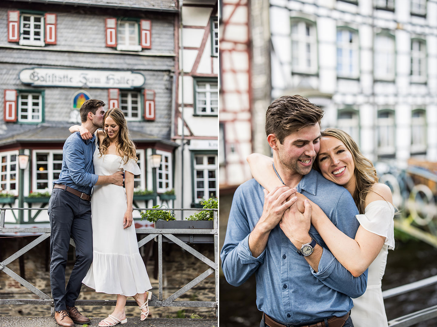 Engagement shoot in the town of Monschau