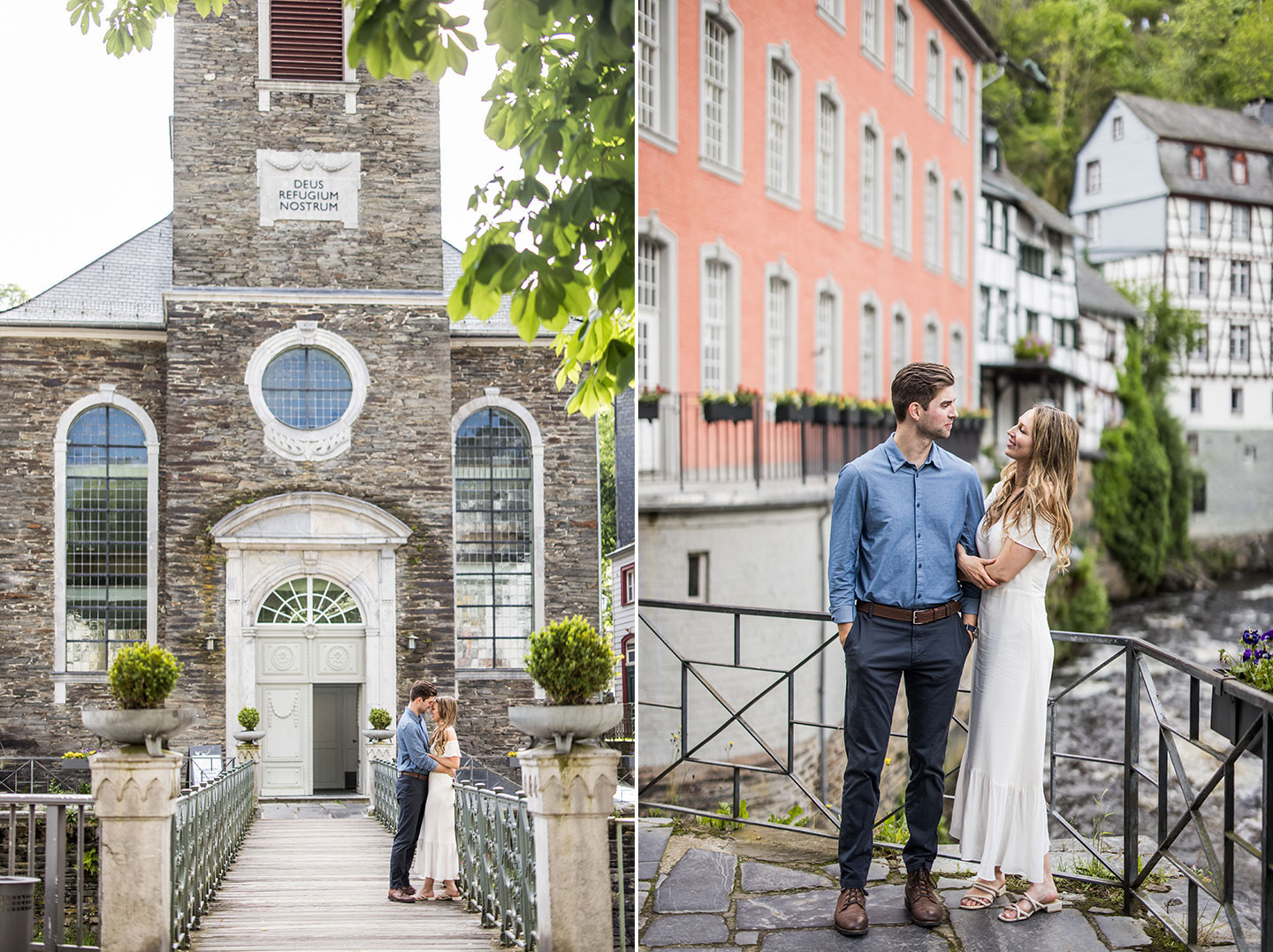 Engagement photography in the town of Monschau