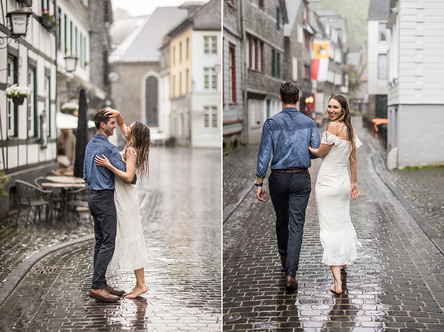 Engagement photos in Monschau, Germany